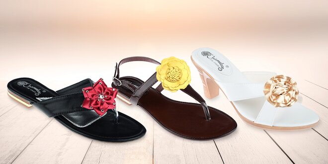 Dámská letní obuv s vyměnitelnými ozdobami