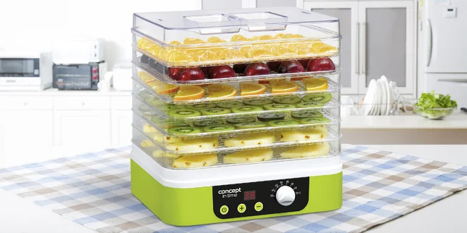 Kuchyňské spotřebiče: sušička ovoce, pekárna i fritéza