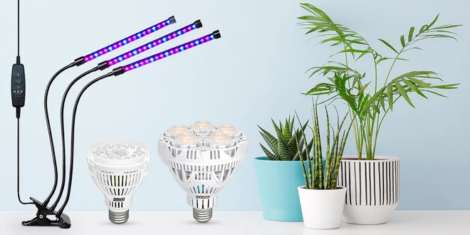LED osvětlení i žárovky pro domácí pěstování rostlin