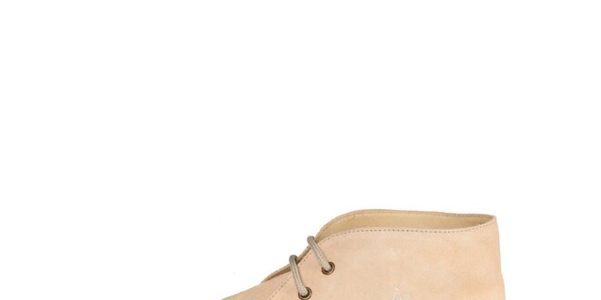 Pánské světle béžové kotníčkové semišové boty U.S. Polo