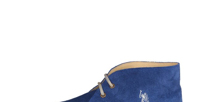 Pánské tmavě modré kotníčkové semišové boty U.S. Polo