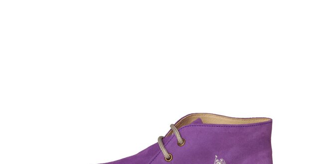 Dámské fialové šněrovací boty U.S. Polo