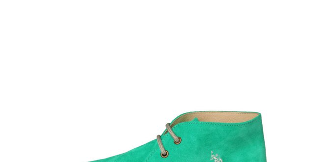 Dámské mátově zelené šněrovací boty U.S. Polo