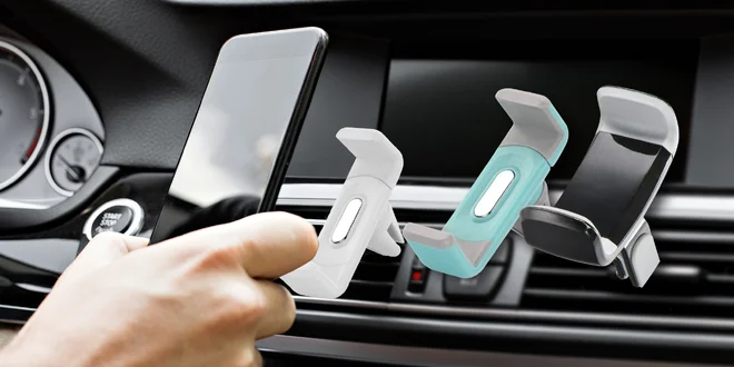 Držáky na mobil do mřížky ventilace auta