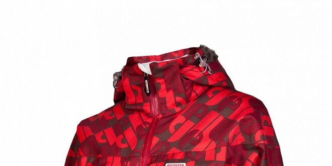 Dámská snowboardová bunda značky Envy v červené barvě