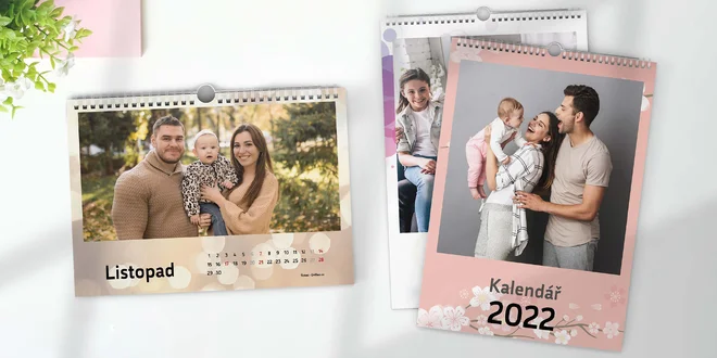 Fotokalendáře na zeď s výběrem počátečního měsíce