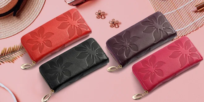 Elegantní dámské peněženky z pravé kůže
