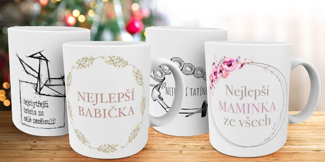Rodinné hrnky pro ty nejlepší: máma, táta i děda