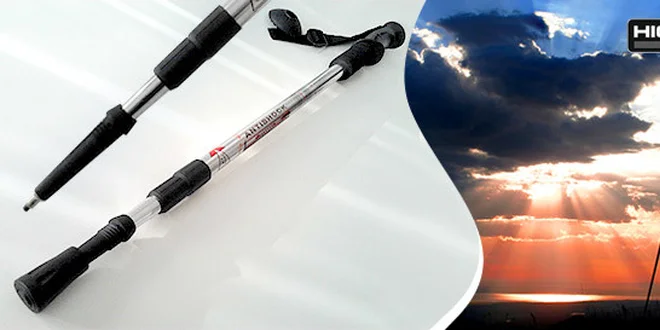 Dvě trekingové hole s odpružením