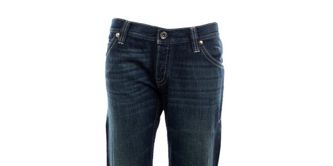 Dámské modré džíny s vyšisovaným lookem Nolita