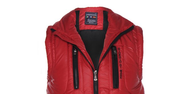 Pánská červená prošívaná vesta Giorgio di Mare