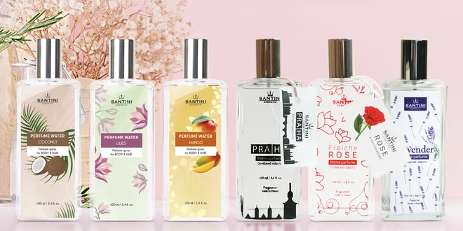 Parfémové vody i osvěžovače vzduchu: šeřík i mango