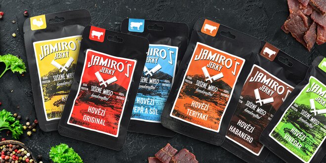 Výtečné Jamiro's Jerky bez éček: hovězí i krůtí