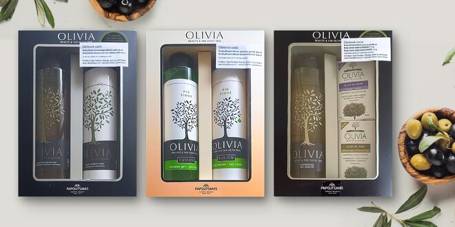 Luxusní dárkové sety přírodní kosmetiky Olivia