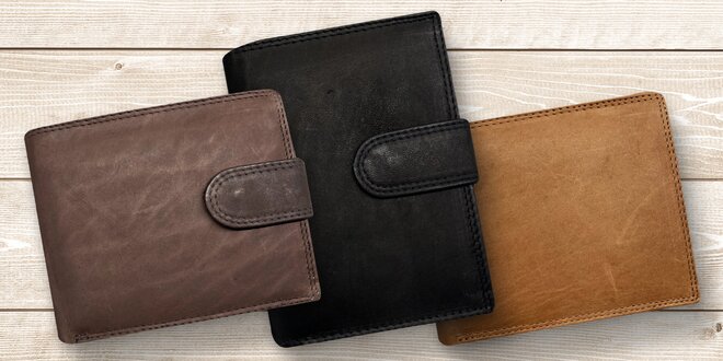 Kožené pánské peněženky s ochranou karet