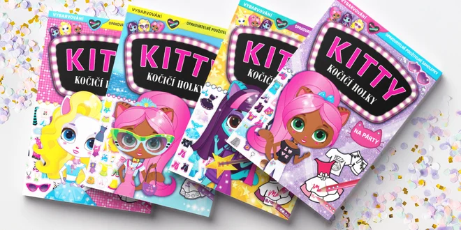 Kitty - Kočičí holky: Zábavný sešit se samolepkami