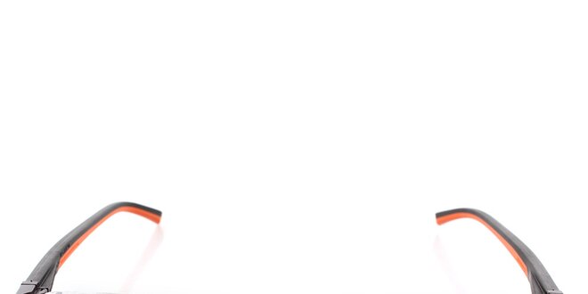 Designové obroučky Tag Heuer s hnědo-oranžovými stranicemi