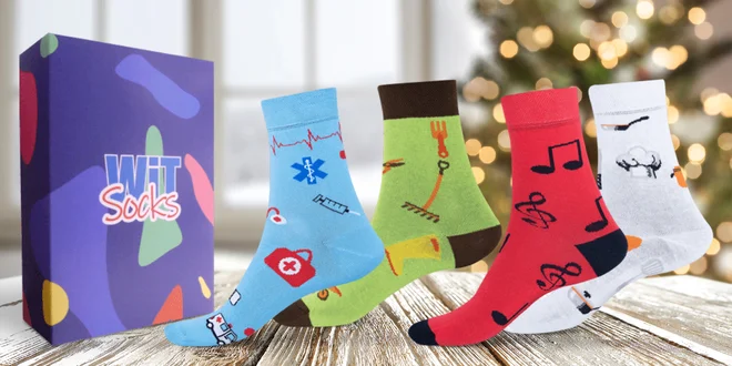 Dárkový set tří párů ponožek s motivy povolání