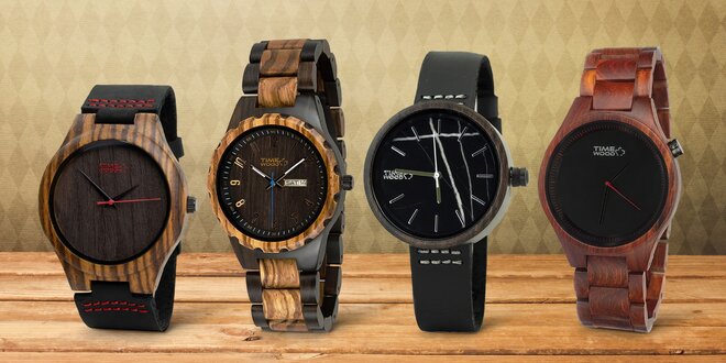 Originální dřevěné hodinky TimeWood pro pány i dámy