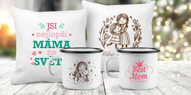 Mamince k Vánocům: plecháčky a polštáře s nápisem
