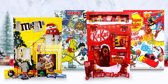 Sladký adventní kalendář: Haribo, KitKat i M&M's