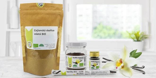 Prvotřídní skořice i vanilka v bio kvalitě