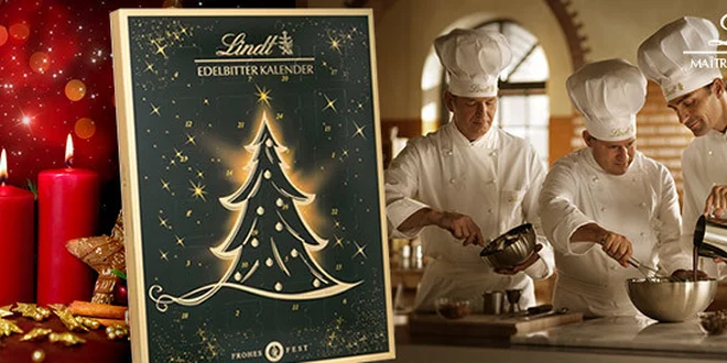 Luxusní adventní čokoládový kalendář Lindt