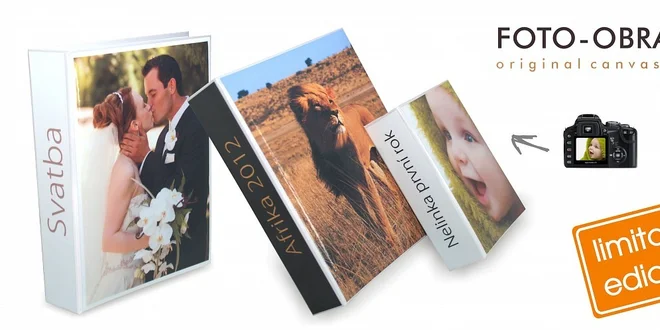 Fotoalbum s vašimi vlastními fotkami na deskách.