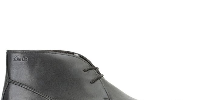 Pánské kožené kotníčkové černé boty Clarks