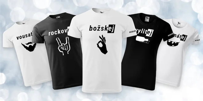 Pánská a dámská bavlněná trička Nebuď nahej®