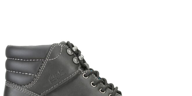 Pánské černé kožené boty Clarks