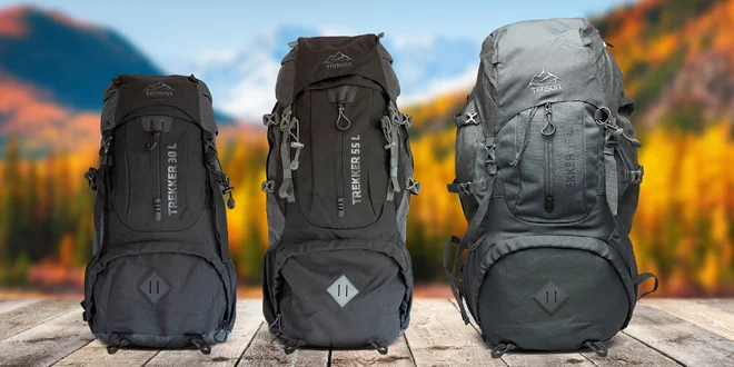 Turistické batohy Tenson Trekker: 30, 55 nebo 65 l