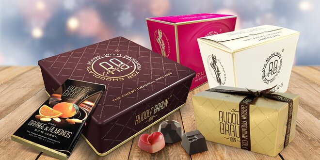 Belgická čokoláda Rudolf Braun: lanýže i bonbóny