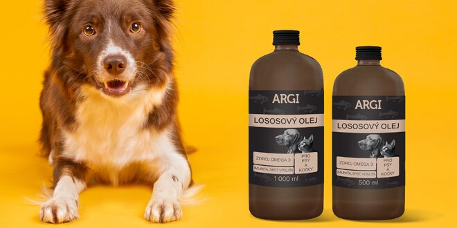 Lososový olej do krmiva pro psy a kočky: lesklá srst i zdraví