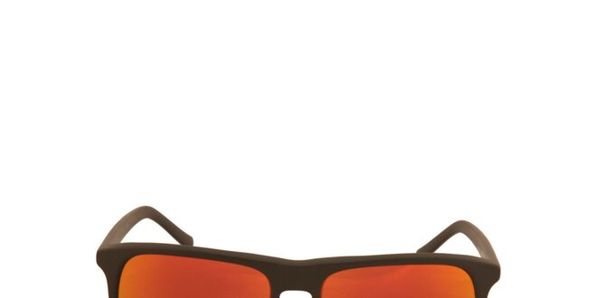 Černé sluneční brýle s oranžovo-červeně zabarvenými skly No Limits
