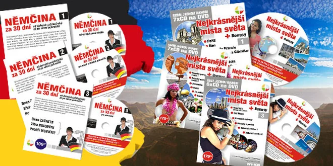 Nadupaný komplet 6× CD/DVD (verzia k stiahnutiu). Bohatá výuka celej nemčiny v pohodlí domova. K tomu gigantická kolekcia veľkých multimediálnych encyklopédií ako bonus pre chvíle odpočinku počas štúdia.