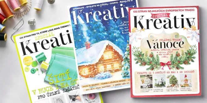 Roční předplatné časopisu Kreativ a vánoční speciál