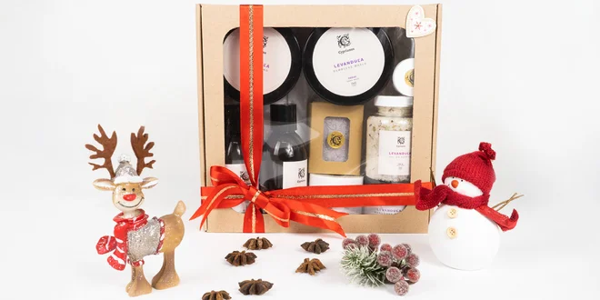 Vianočné darčekové kazety kozmetiky Cyprianus