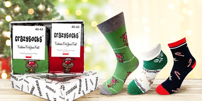 Bláznivé vánoční ponožky pro pány i dámy