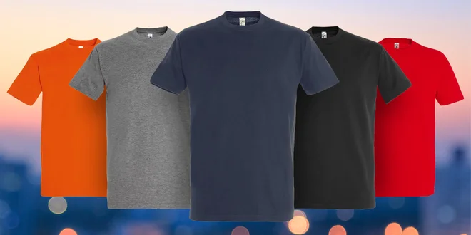 Pánská bavlněná trika: 11 barev, velikosti XS–5XL