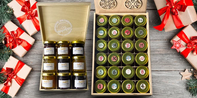 Džemy, marmelády a chutney, i jako adventní kalendář