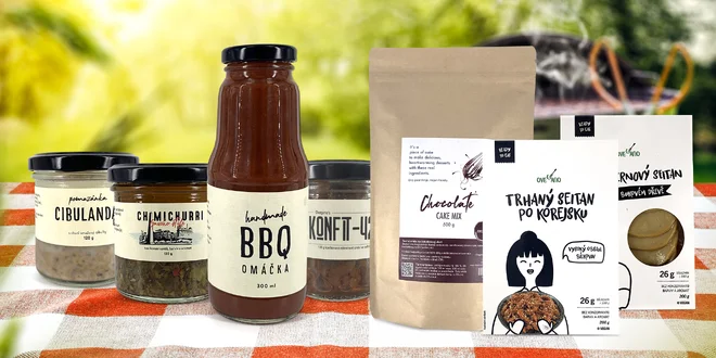 Veganské dobroty: omáčky i Trhaný seitan a Konfit
