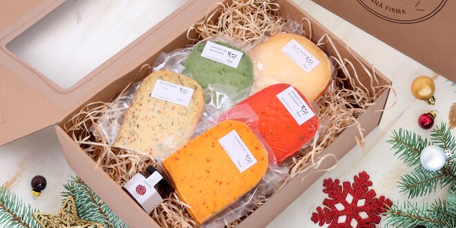 Balíčky sýrů i s dipy doručené čerstvě na Vánoce