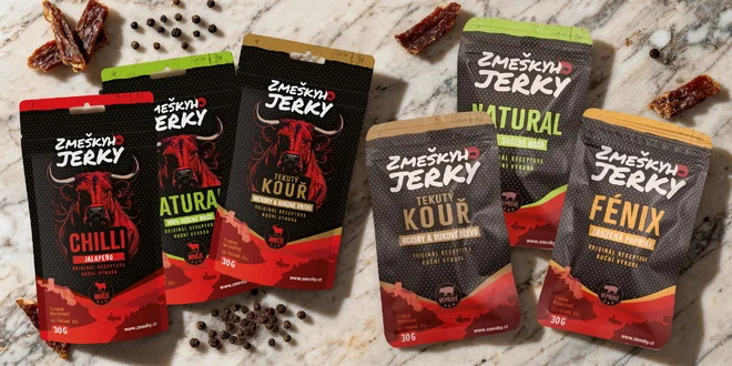 Balíčky českého vepřového a hovězího jerky i v dárkovém balení
