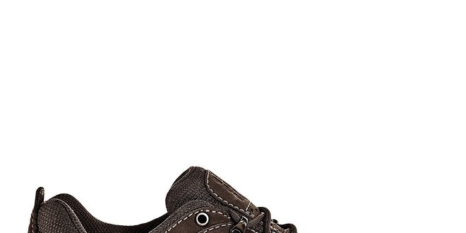 Dámské tmavě hnědé kožené trekingové boty New Balance