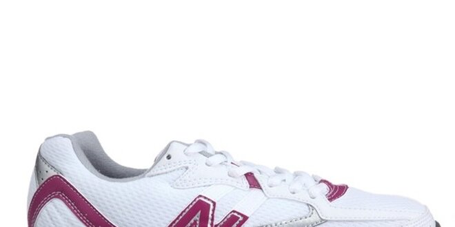 Dámské bílo-růžové bežecké boty New Balance