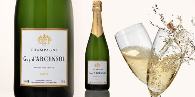 Láhev luxusního Champagne Cuvée Prestige Brut