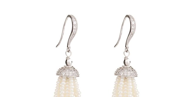 Dámské střapcové náušnice s perlami Orchira