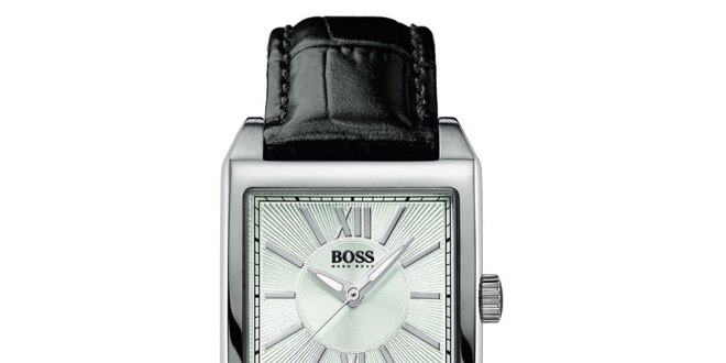 Dámské hranaté stříbrné hodinky Hugo Boss Orange