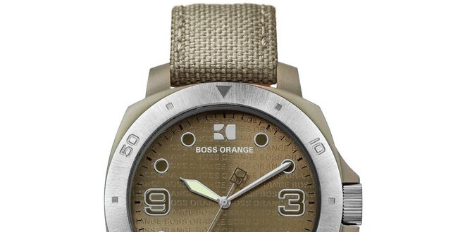Dámské analogové khaki hodinky Hugo Boss Orange